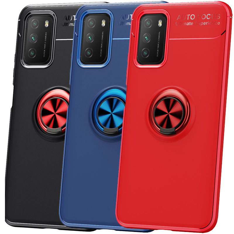 TPU чехол Deen ColorRing под магнитный держатель (opp) для Xiaomi Poco M3