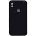Чохол Silicone Case Square Full Camera Protective (AA) для Apple iPhone X / XS (5.8") (Чорний / Black)