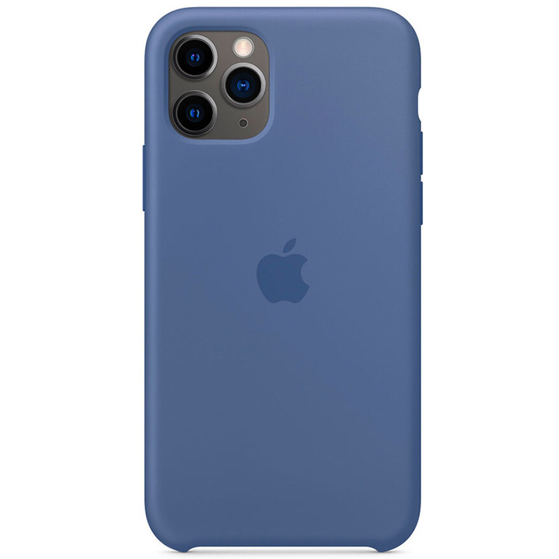 Чохол Silicone case (AAA) на Apple iPhone 11 Pro Max (6.5") (Синій / Linen Blue)