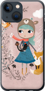 Чехол Синеволосая девочка для iPhone 13 Mini