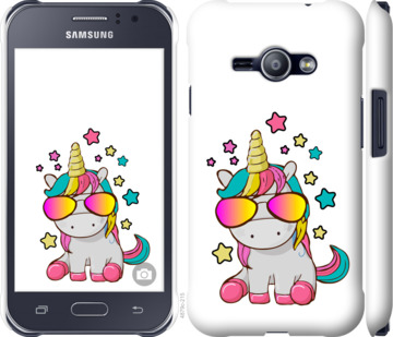 

Чехол Единорог в очках для Samsung Galaxy J1 Ace J110H 911636