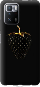 Чехол Черная клубника для Xiaomi Poco X3 GT