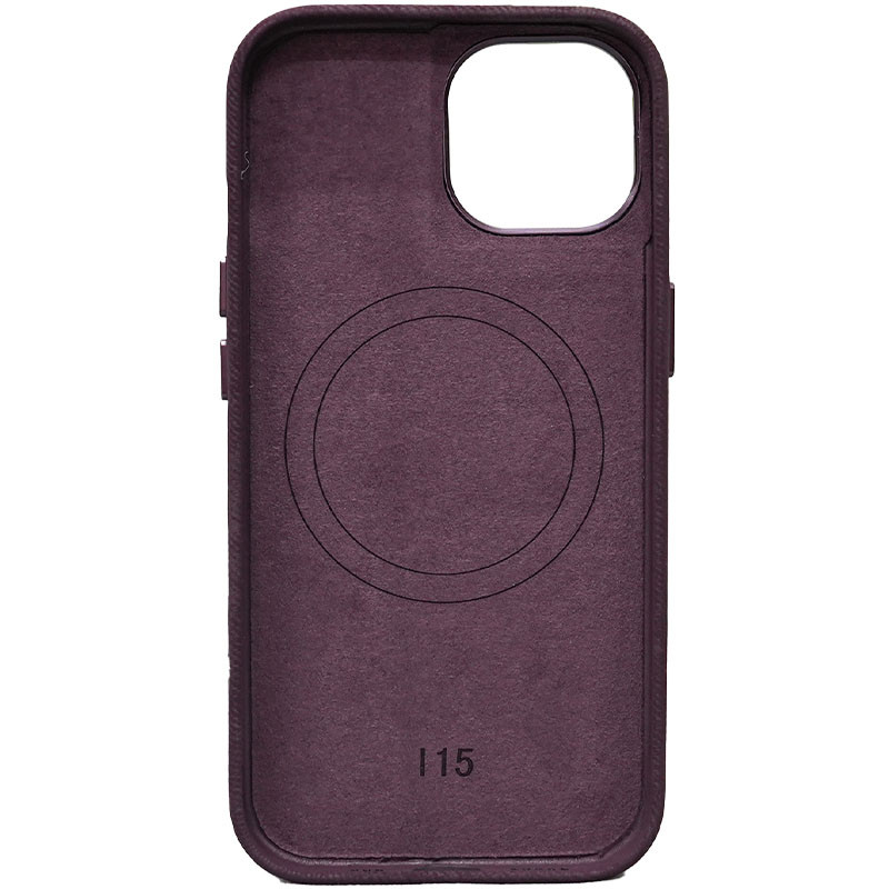 Фото Чохол Denim with Magnetic safe на Apple iPhone 15 (6.1") (Deep Purple) в маназині vchehle.ua