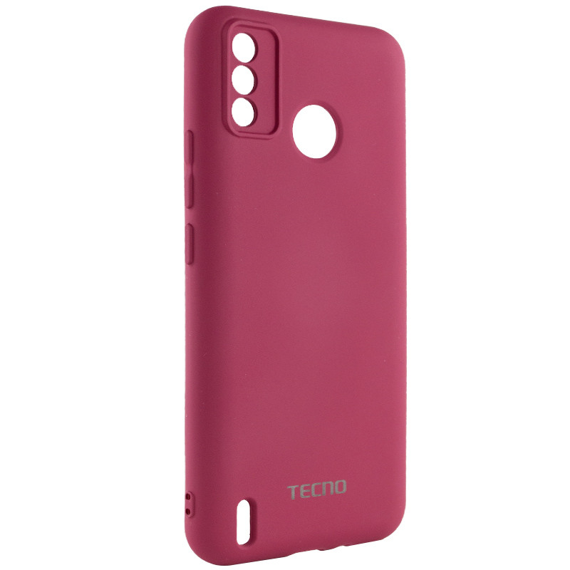 Фото Чохол Silicone Cover My Color Full Camera (A) на TECNO Spark 6 Go (Бордовий / Marsala) на vchehle.ua