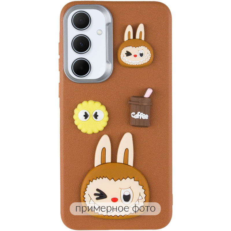 Фото Чохол TPU Leather Toys на Xiaomi Redmi Note 13 4G (Labubu / Brown) на vchehle.ua