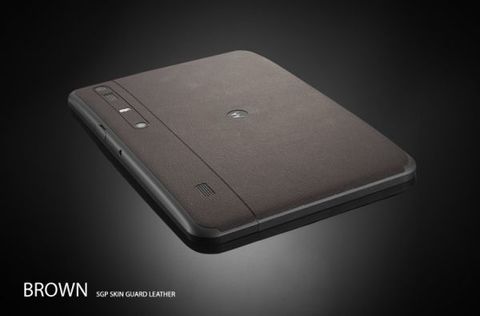Фото Защитная наклейка SGP (коричневая кожа) для Motorola XOOM на vchehle.ua
