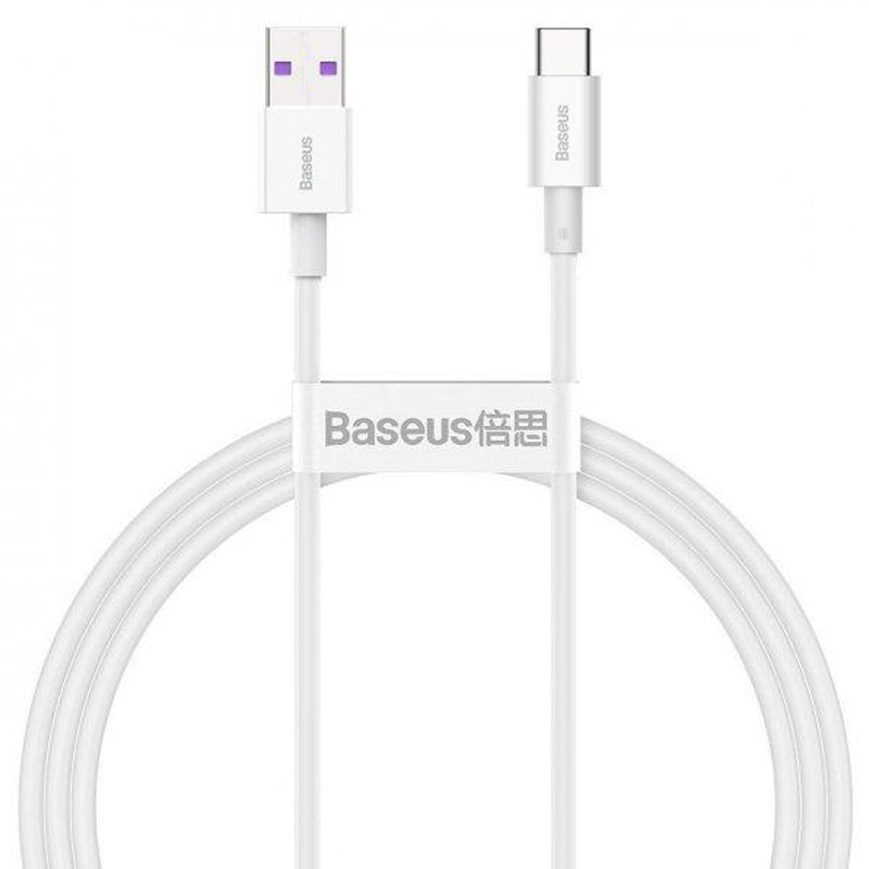 Дата кабель Baseus Superior Series Fast Charging USB to Type-C PD 66W (1m) (CATYS) (Білий)