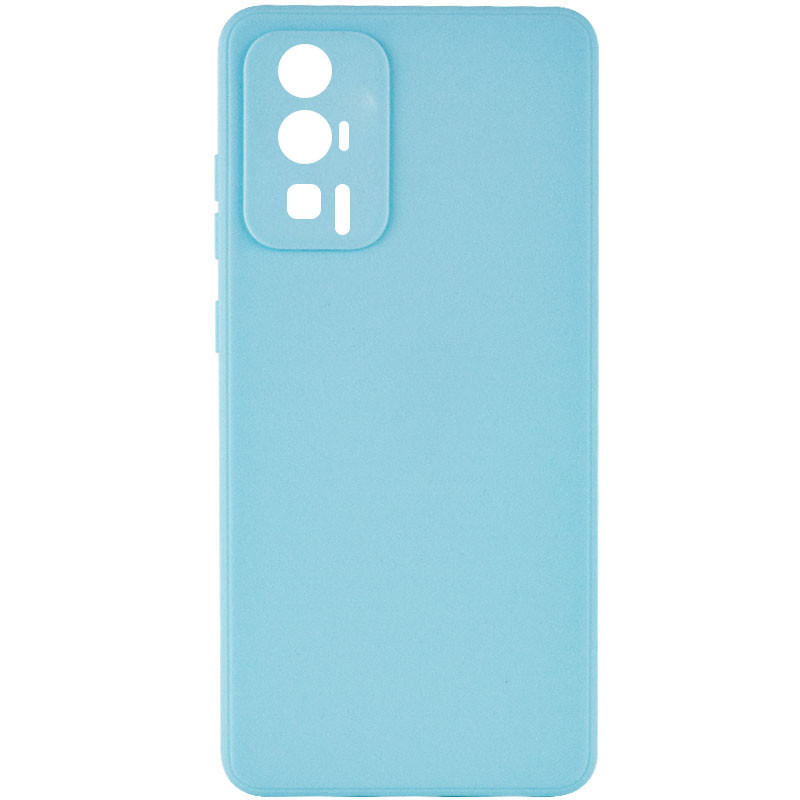 Силиконовый чехол Candy Full Camera для Xiaomi Poco F5 Pro (Бирюзовый / Turquoise)