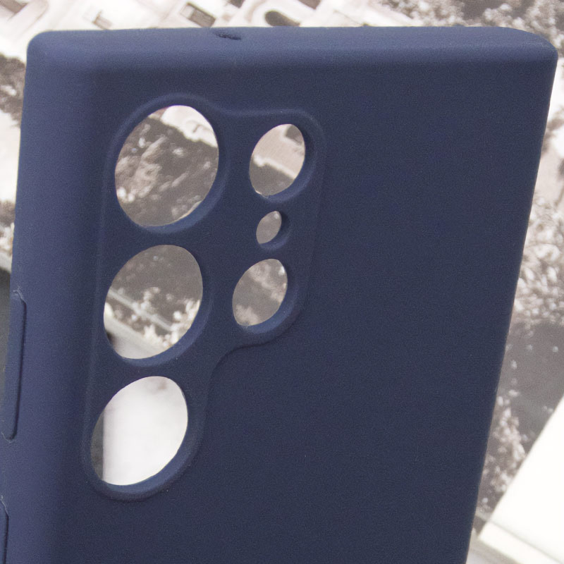 Заказать Чехол Silicone Cover Lakshmi Full Camera (AAA) with Logo для Samsung Galaxy S23 Ultra (Темно-синий / Midnight blue) на vchehle.ua