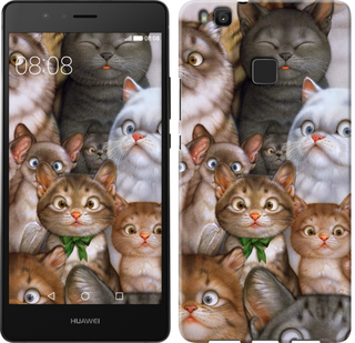 

Чехол коты для Huawei P9 Lite 476593