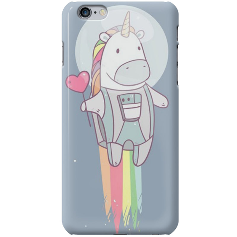 Дизайнерский чехол "Единорог в космосе" для Apple iPhone 6/6s plus (5.5")