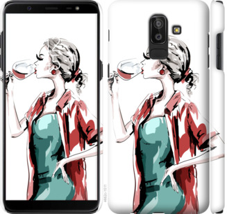 

Чехол Девушка с бокалом для Samsung Galaxy J8 2018 841386