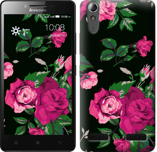 

Чохол Троянди на чорному тлі на Lenovo A6000 546932