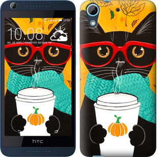 

Чохол Осінній кіт на HTC Desire 626G 580979