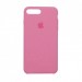 Оригінальний силіконовий чохол на Apple iPhone 7 plus / 8 plus (5.5") (very high copy) (Рожевий / Light pink)