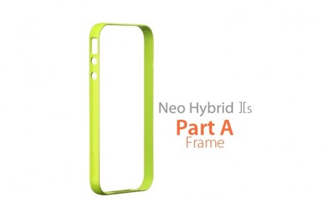 Бампер SGP Neo Hybrid 2S Mix &Match Part A [Frame Only] для iPhone 4/4s (Лайм / Lime)