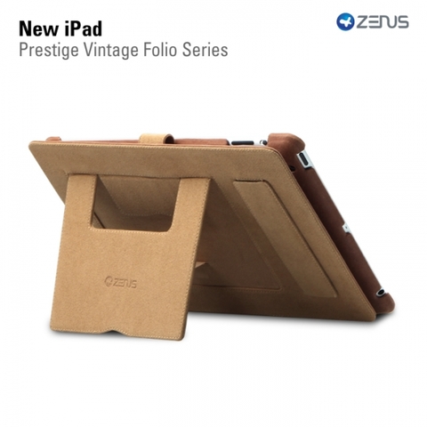 Кожаный чехол Zenus Prestige Vintage Folio Series для Apple IPAD 4