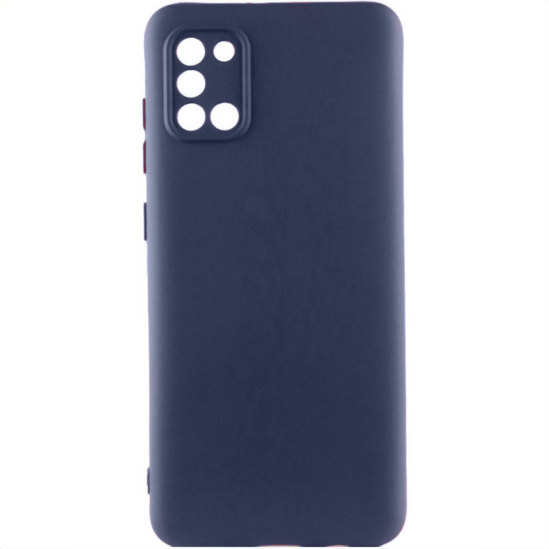 Чехол TPU GETMAN Liquid Silk Full Camera для Samsung Galaxy A31 (Синий / Midnight Blue)