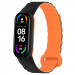 Ремешок Dual-color Magnetic для Xiaomi Mi Band 7/6/5/4/3 (Black / Orange)