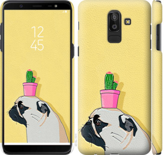 

Чехол Мопс с кактусом для Samsung Galaxy J8 2018 795419