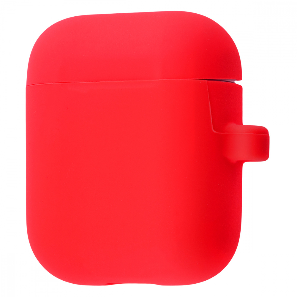 Silicone Case Slim with Carbine for AirPods (Красный)