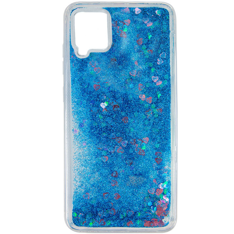 

TPU чохол Liquid hearts для Samsung Galaxy A22 4G (Блакитний) 1187523