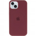 Фото Чохол Silicone Case Full Protective (AA) with Magnetic Safe на Apple iPhone 15 Plus (6.7") (Бордовий / Plum) на vchehle.ua