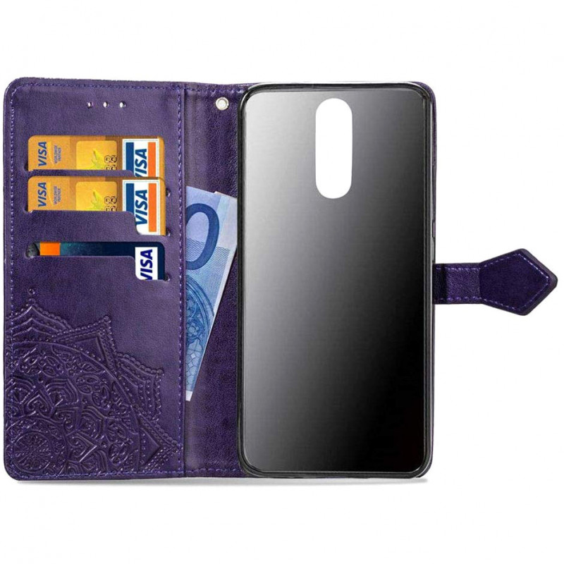 Купить Кожаный чехол-книжка Art Case с визитницей для Huawei Mate 10 Lite (Фиолетовый) на vchehle.ua