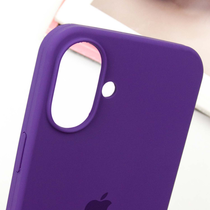 Купить Чехол Silicone Case Full Protective (AA) для Apple iPhone 16 (6.1") (Фиолетовый / Amethyst) на vchehle.ua