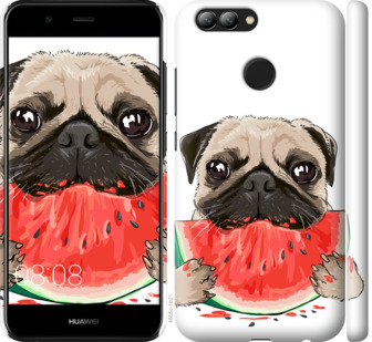 

Чохол Мопс і кавун на Huawei Nova 2 843797