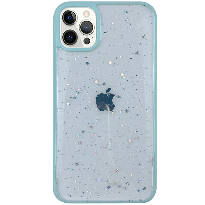 

TPU+PC чехол Shiny Stars для iPhone 12 (Мятный) 1091523