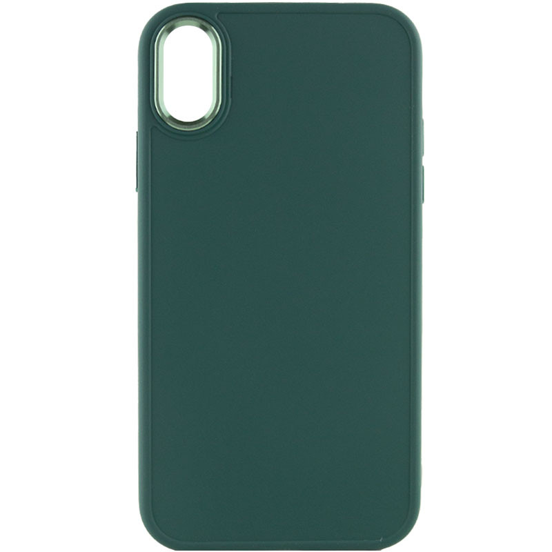 TPU чехол Bonbon Metal Style для Apple iPhone XS Max (6.5") (Зеленый / Pine green)