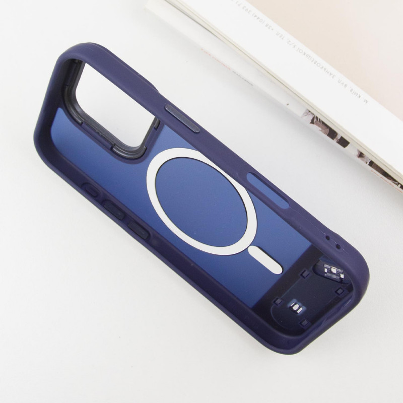 TPU+PC чехол Stand case для Apple iPhone 16 Pro Max (6.9") (Blue) в магазине vchehle.ua