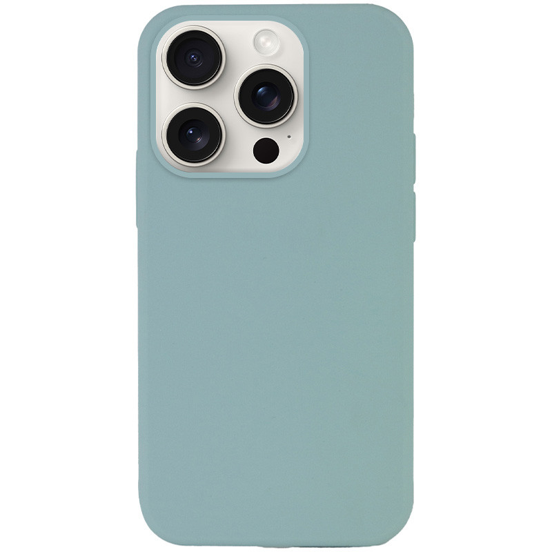Чехол Silicone Case Full Protective (AA) NO LOGO для Apple iPhone 16 Pro (6.3") (Бирюзовый / Turquoise)