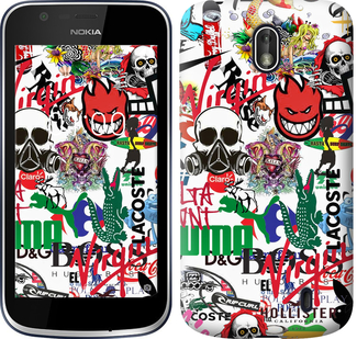 

Чехол Many different logos для Nokia 1 638217
