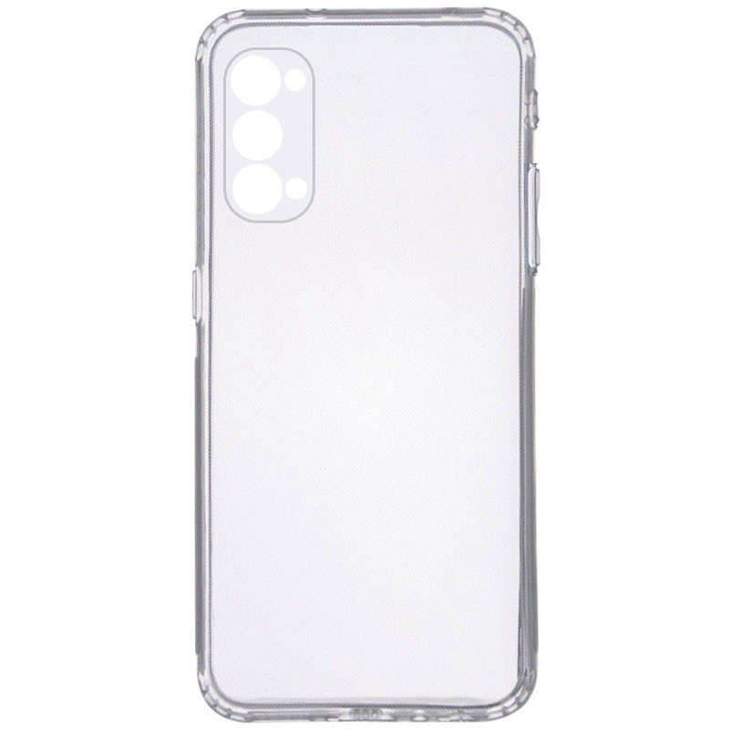 TPU чехол GETMAN Clear 1,0 mm для Oppo Reno 4 Pro (Бесцветный (прозрачный))
