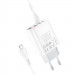 Фото СЗУ Hoco C93A Easy charge 3-port digital display charger + MicroUSB (White) на vchehle.ua
