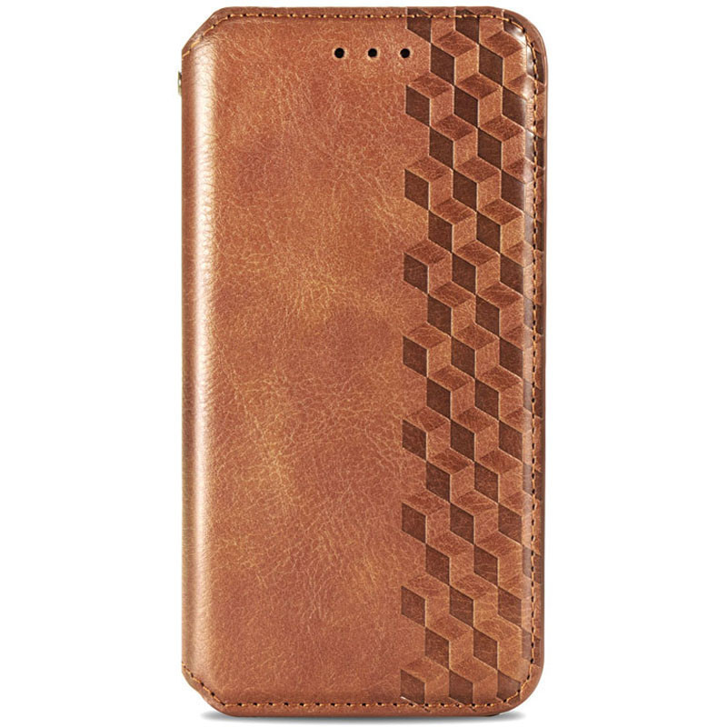 Шкіряний чохол-книжка GETMAN Cubic (PU) на Xiaomi Redmi Note 10 Pro / 10 Pro Max (Коричневий)
