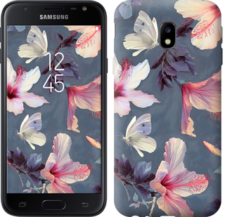 

Чехол Нарисованные цветы для Samsung Galaxy J3 (2017) 596136