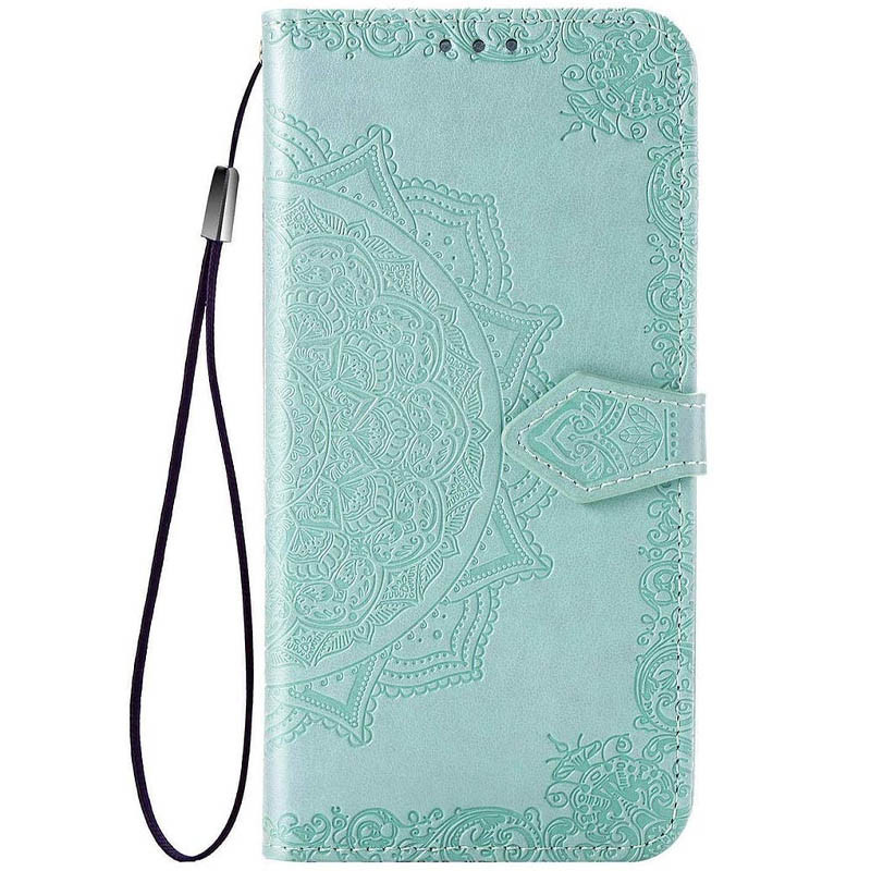 Шкіряний чохол-книжка Art Case з візитницею на Xiaomi Redmi 9A (Бірюзовий)