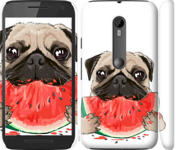 

Чохол Мопс і кавун на Motorola Moto G3 843921