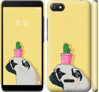 

Чохол Мопс з кактусом на Xiaomi Redmi 6A 795686