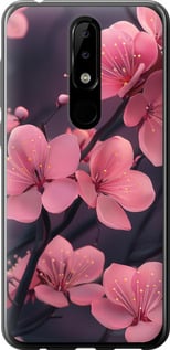 Чохол Пурпурна сакура на Nokia 5.1 Plus