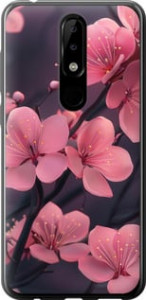 Чохол Пурпурна сакура на Nokia 5.1 Plus