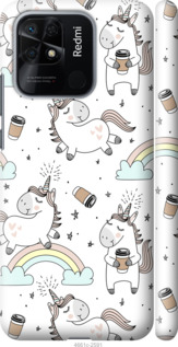 

Чехол Единорог и кофе для Xiaomi Redmi 10C 1607270