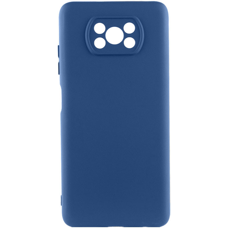 Чохол Silicone Cover Lakshmi Full Camera (AA) на Xiaomi Poco X3 NFC / Poco X3 Pro (Синій / Navy Blue)