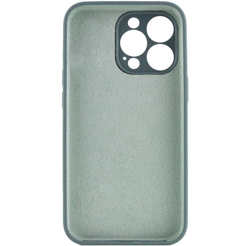 Фото Чехол Silicone Case Full Camera Protective (AA) NO LOGO для Apple iPhone 13 Pro (6.1") (Зеленый / Pine green) на vchehle.ua