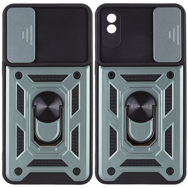 

Ударостійкий чохол Camshield Serge Ring for Magnet на Xiaomi Redmi 9A (Зелений) 1235363