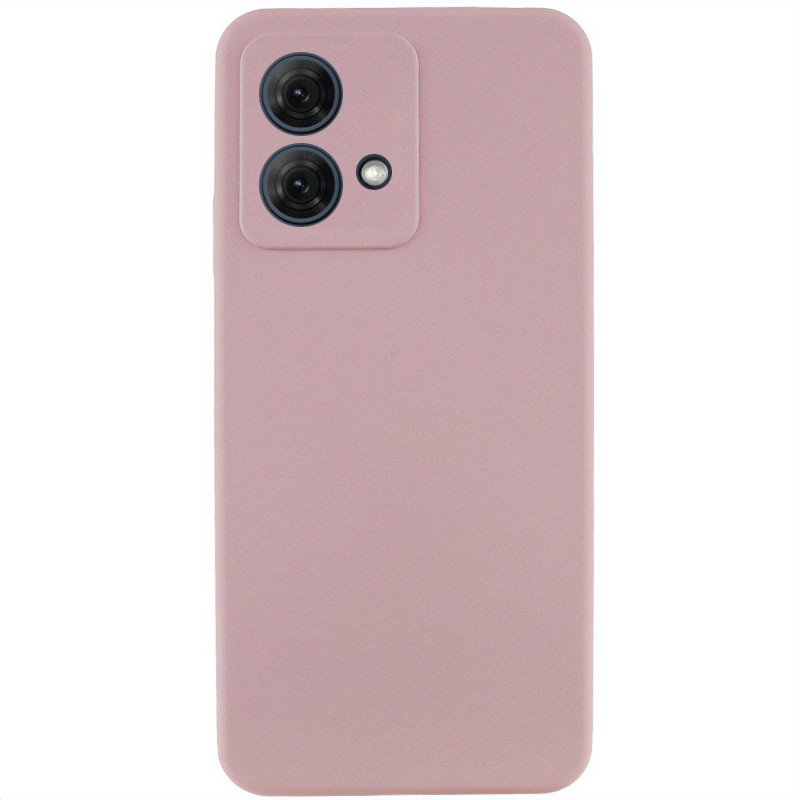 Чехол Silicone Cover Lakshmi Full Camera (AA) для Motorola Moto G84 (Розовый / Pink Sand)