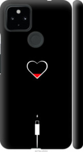 Чехол Подзарядка сердца для Google Pixel 5 XL